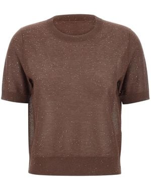 Kangra Sequin Jumper - Brown