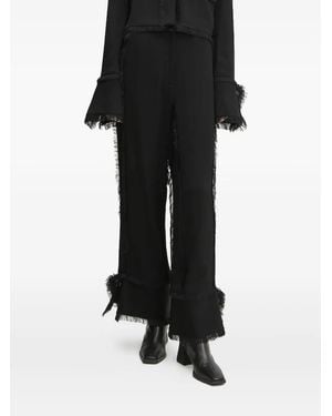 Day Birger et Mikkelsen Fringed Panelled Pants - Black