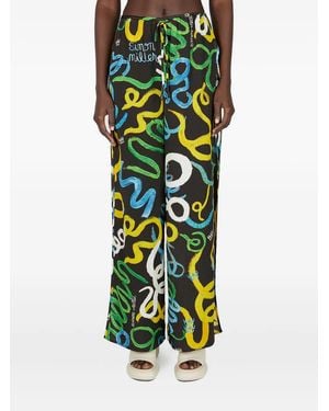 Simon Miller Drawstring Side-Split Trousers - Green