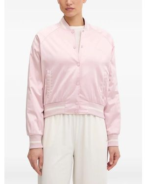 Guess Tamara Logo-Embroidered Bomber Jacket - Pink