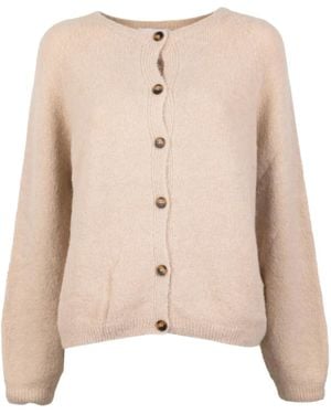 Cinque Gebürsteter Cardigan Mit Raglanärmeln - Natur