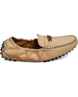 Tod's Chain-Detail Loafers - Natural