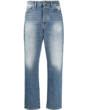 3x1 Distressed Straight-Leg Jeans - Blue