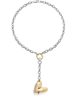 DEMARSON New York Con Amor Heart-Pendant Necklace - White