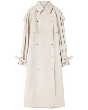 Lanvin Doppelreihiger Mantel Mit Gürtel - Weiß
