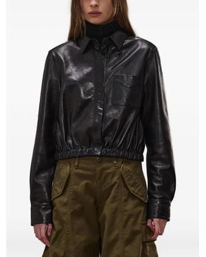 R13 Elasticated-Hem Jacket - Black