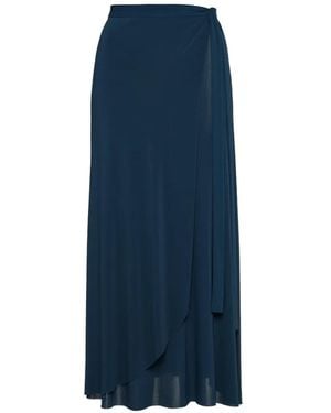 Eres Jupe Longue Julieta À Design Portefeuille - Bleu
