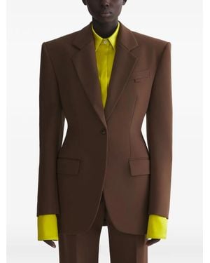 Mugler Shoulder Pads Blazer - Green