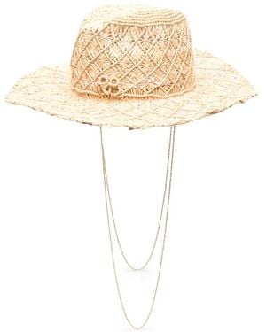 Ruslan Baginskiy Woven-Straw Sun Hat - White