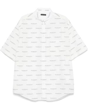 Balenciaga ロゴ シャツ - ホワイト