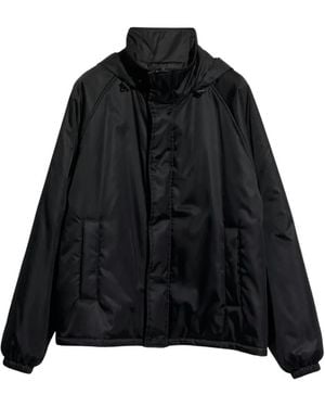 Gucci Chaqueta Con Capucha De Manga Raglán - Negro
