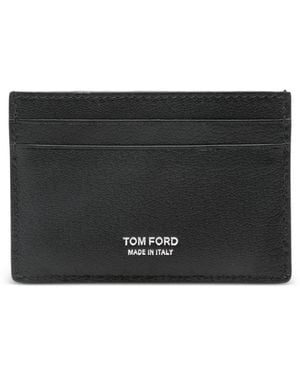 Tom Ford Porte-Cartes T-Line À Logo Imprimé - Noir