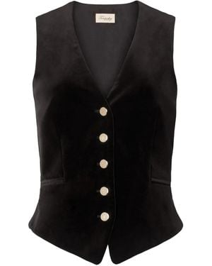 Temperley London Veston En Velours - Noir