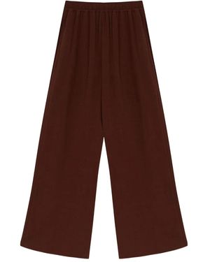 MISCI Sun Elasticated-Waistband Pants - Brown
