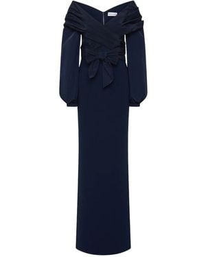 Rebecca Vallance Abito Da Sera Con Spalle Scoperte - Blu