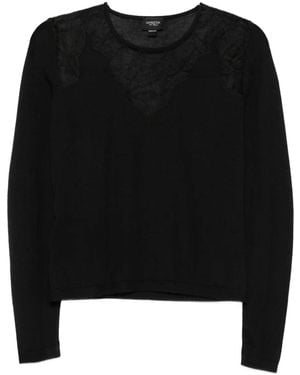 Giambattista Valli レースインサート トップ - ブラック