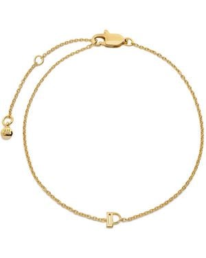 Monica Vinader Initial P Chain Bracelet - Metallic