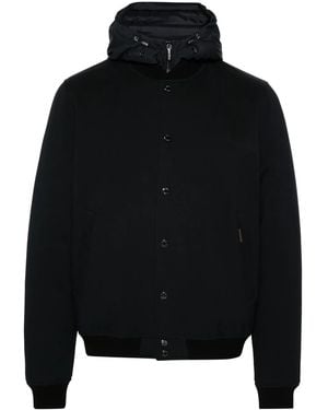 Moorer Padded Hooded Jacket - Black