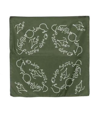 Etudes Studio Foulard À Design Carré - Green