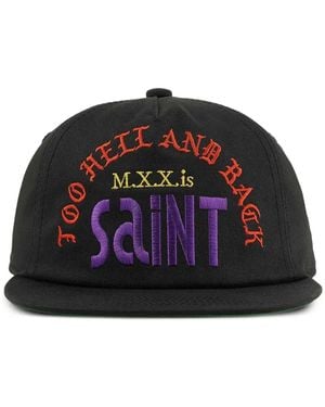 SAINT Mxxxxxx Cotton Baseball Cap - Black