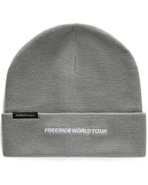 Peak Performance Merino Wool Blend Beanie Hat - Grey