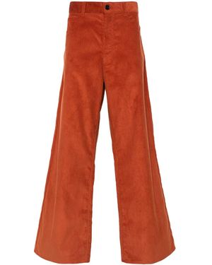 Marni Pantalon Évasé En Velours Côtelé - Orange