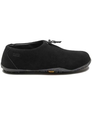 Suicoke Baskets En Cuir À Design À Enfiler - Noir