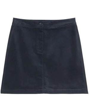 Marc O' Polo Button-Front Mini Skirt - Blue