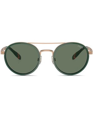 Polo Ralph Lauren Contrasting Trim Sunglasses - Green