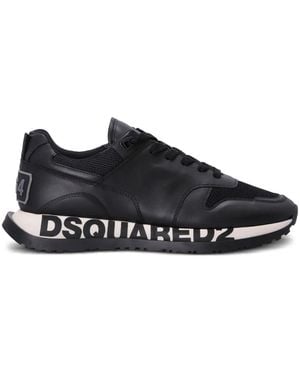 DSquared² Running Leather Sneakers - Black