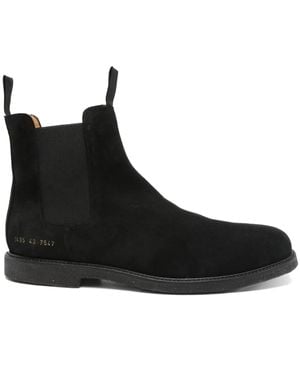 Common Projects Suede Chelsea Boots - Black