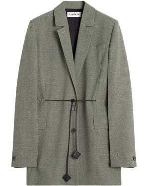 Lanvin Virgin Wool Blazer - Green