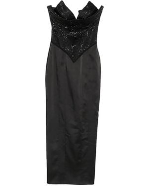 MITILIANE COUTURE Crystal-Embellished Maxi Dress - Black