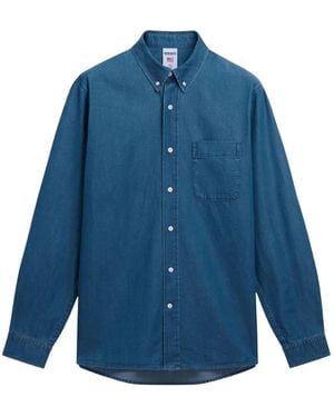 Sebago Camisa Benjamin Con Bolsillo Y Botones - Azul