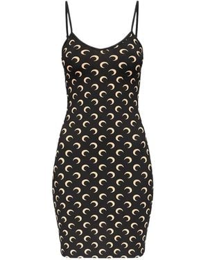 Marine Serre Short Dresses - Black