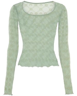 Marine Serre Moonogram T-Shirt - Green