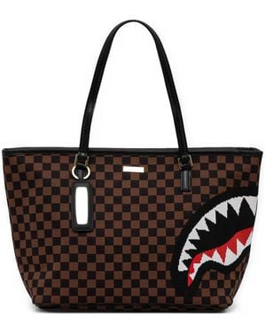 Sprayground Unfinished Shark Tote Bag - Black