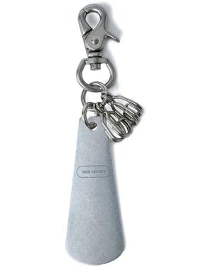 Our Legacy Logo Shoehorn Keyring - White