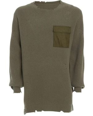 SER.O.YA Devin Chest-Pocket Sweater - Green