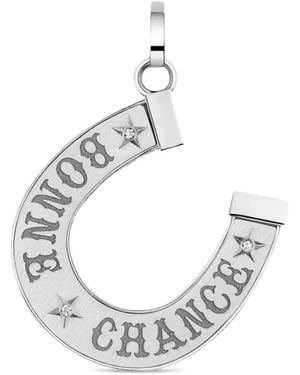 Marie Lichtenberg Bonne Chance Horseshoe Pendant - Metallic