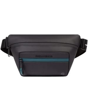 Piquadro Water-Resistant Belt Bag - Black