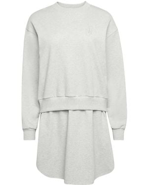 JW Anderson レイヤード スウェットワンピース - ホワイト