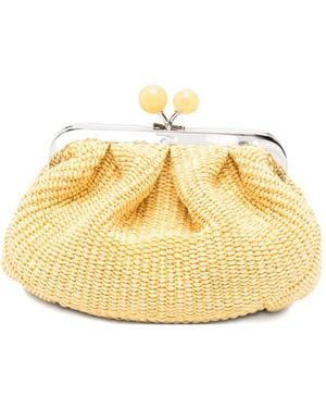 Max Mara Pasticcino Woven Clutch Bag - Metallic