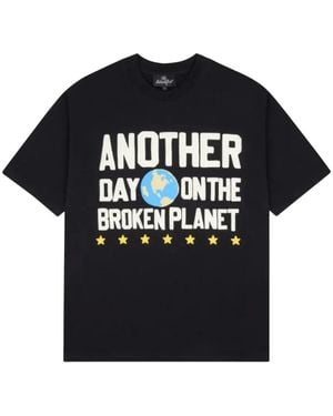 BROKEN PLANET Graphic-Print T-Shirt - Black