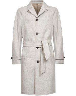 D4.0 Belted Coat - White