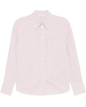 Marc O' Polo Striped Patch-Pocket Shirt - Pink