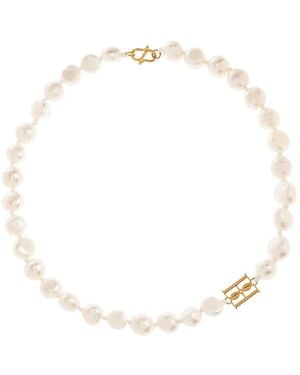 By Malene Birger Freshwater-Pearl Necklace - White