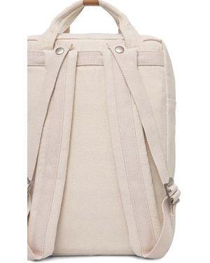 Doughnut Macaroon Rucksack Aus Canvas Mit Stickerei - Natur