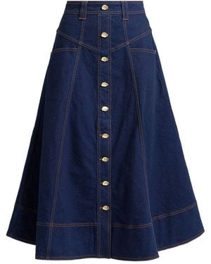 Aje. Gonna Denim Svasata - Blu