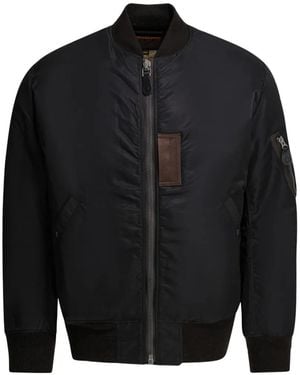 Buzz Rickson's Patched Bomber Coat - Black